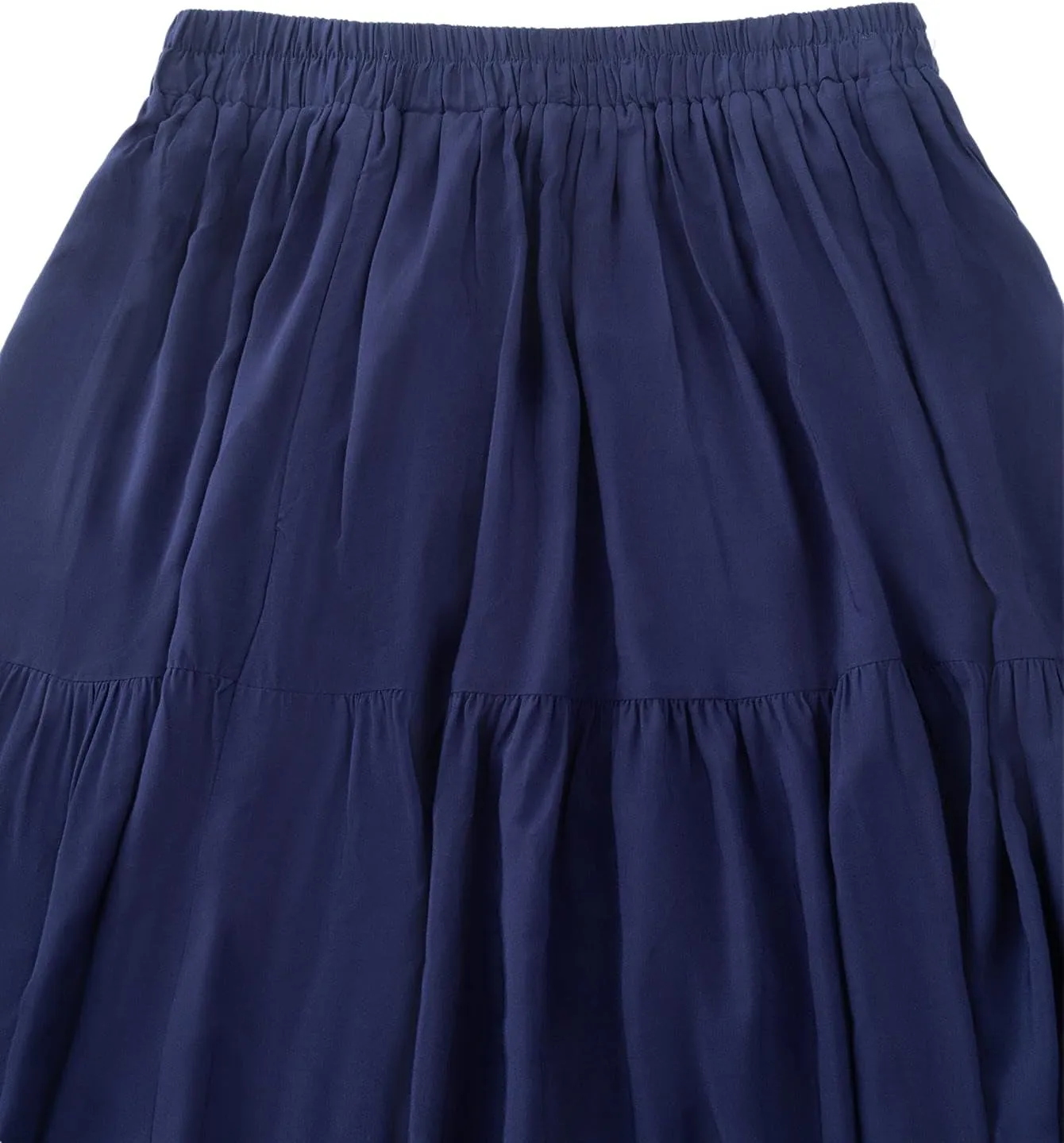 OSTOO Women's Summer Long Flowy Renaissance Skirt with Pockets - Boho High Waist A-Line Maxi Skirt