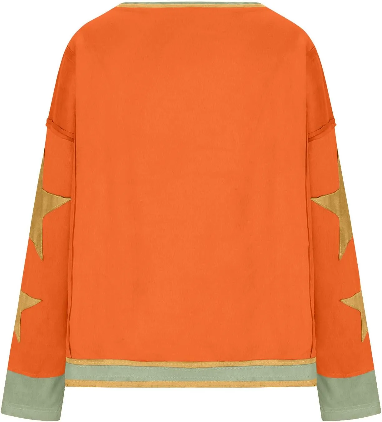 Oversized Star Sweatshirts For Women Fall Fashion 2024 Graphic Long Sleeve Crewneck Drop Shoulder Pullover Tops