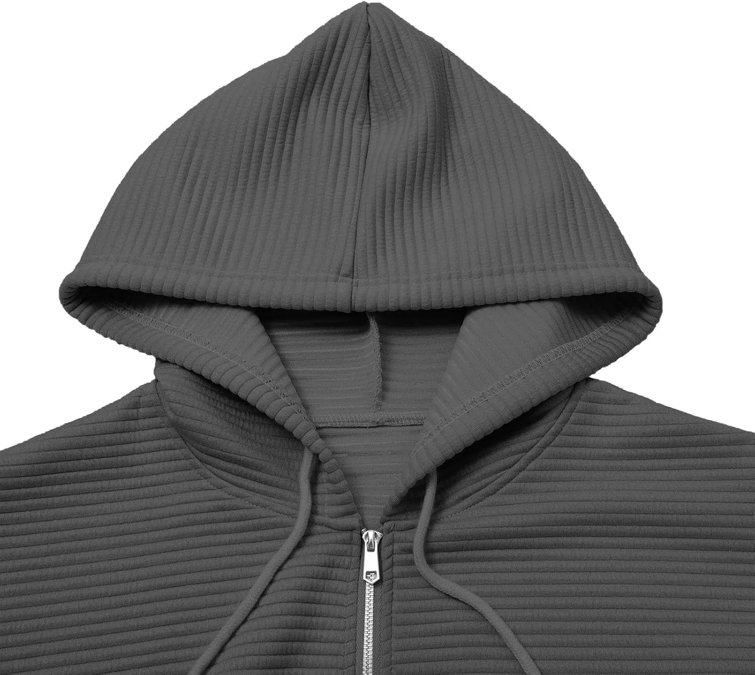 Oversized Zip Up Hoodie Women Long Sleeve Hooded Preppy Sweatshirts with Pockets Casual Jacket Y2k Fall Outfits 2024