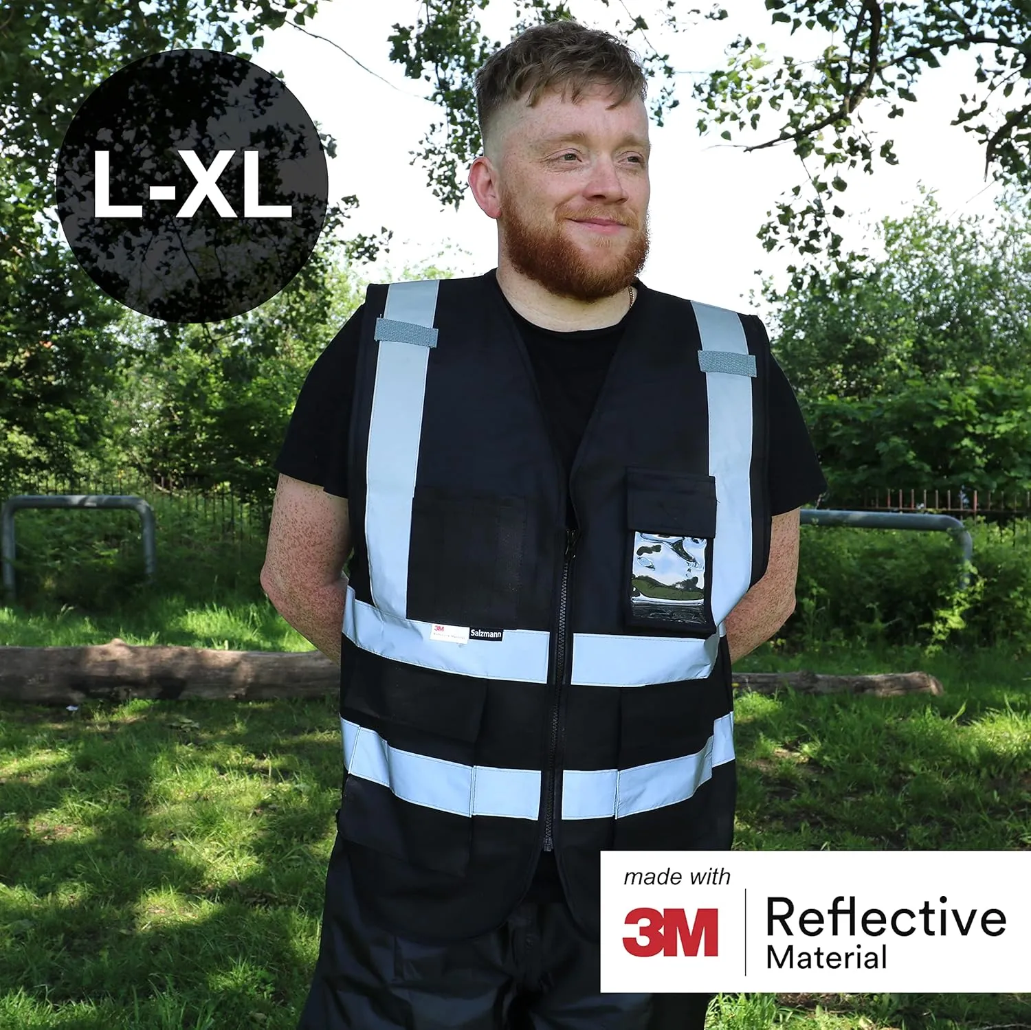 Salzmann Multi-Pocket Working Vest - Reflective Vest - Made with 3M Reflective Material
