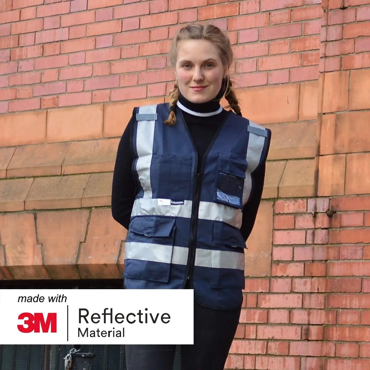 Salzmann Multi-Pocket Working Vest - Reflective Vest - Made with 3M Reflective Material