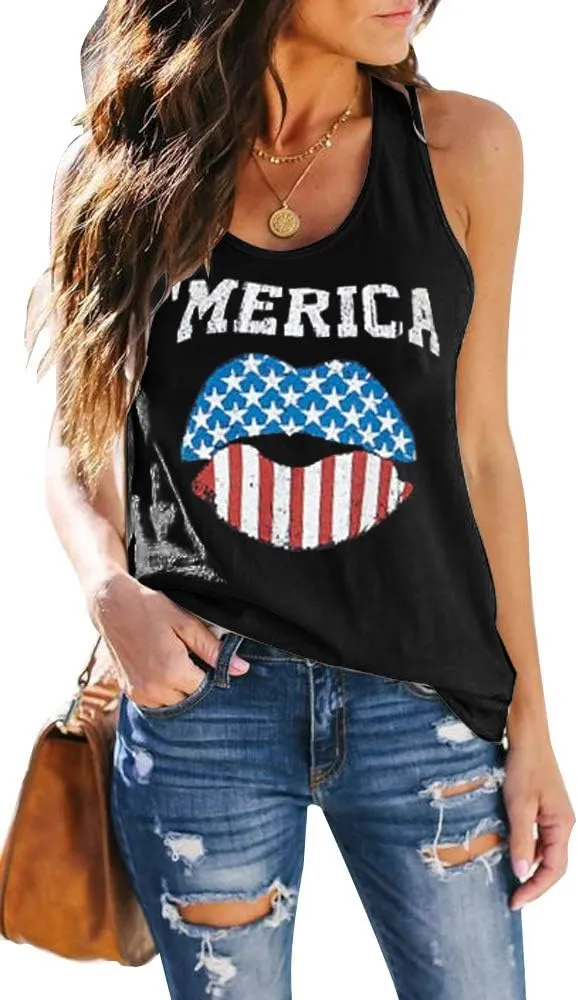 SAUKOLE Women's Sleeveless Tank Tops Yoga Workout Shirts Cute Printed Loose Fit Running T-Shirt