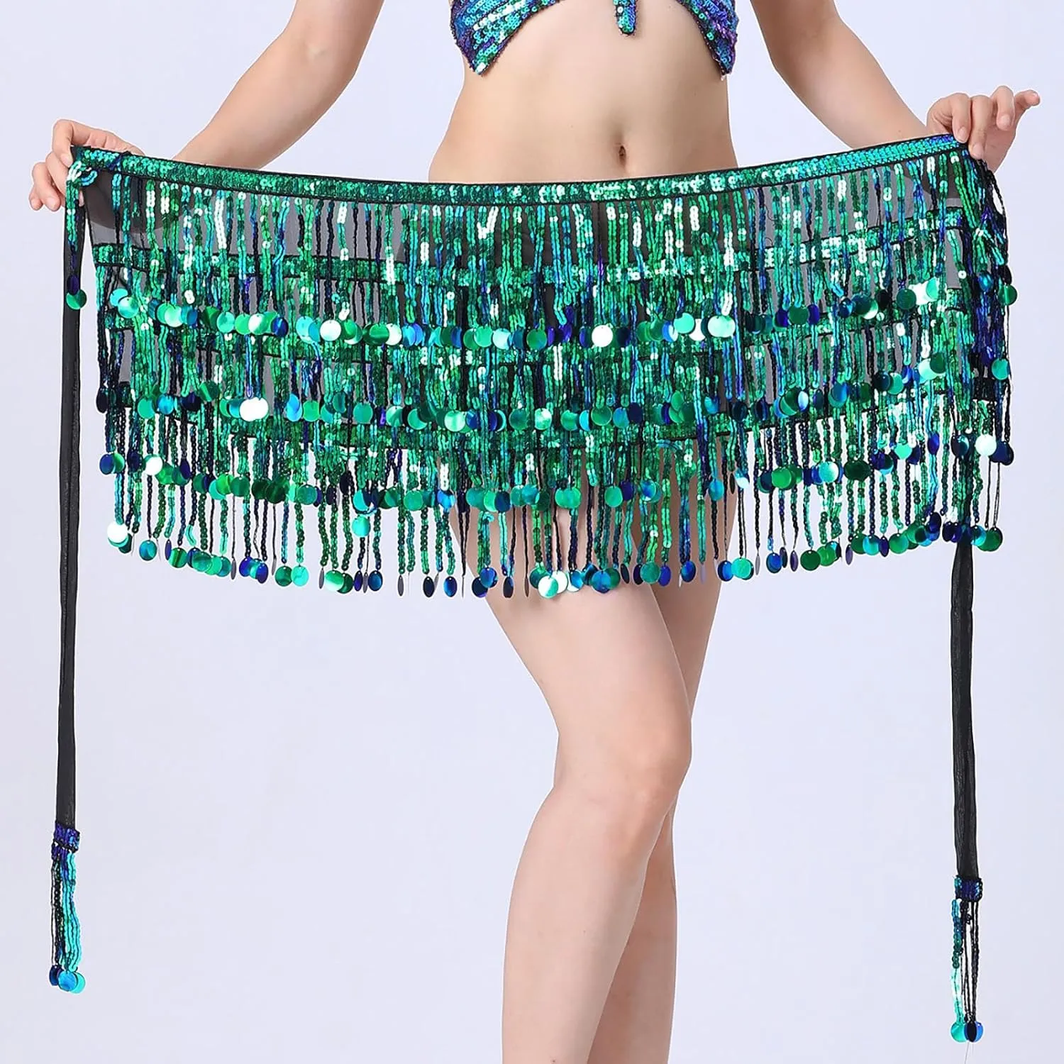 Short Skirt for Women Sexy Fashion Drawstring Sequin Skirts Fashion Fringe High Waisted Skirt Sports Party Skirt