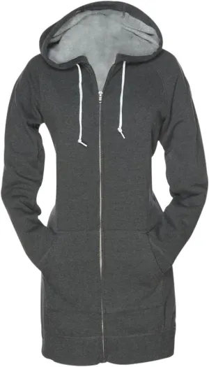 SKYLINEWEARS Women Casual Zip Up Hoodies Fleece Tunic Sweatshirt Long Hoodie Jacket With Pockets