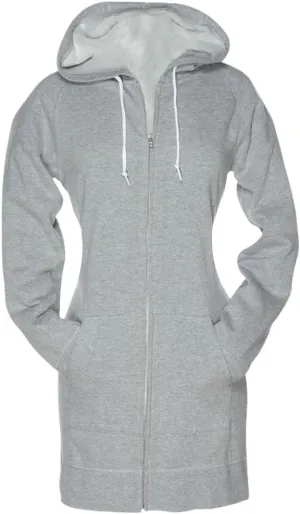 SKYLINEWEARS Women Casual Zip Up Hoodies Fleece Tunic Sweatshirt Long Hoodie Jacket With Pockets