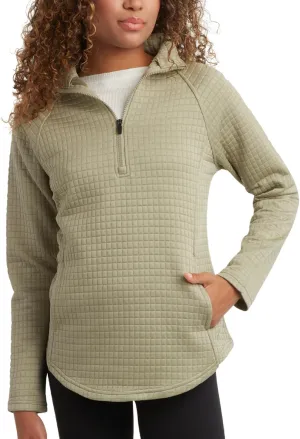 Spyder Women's Quarter Zip Active Sweatshirt - UPF 30  Grid Fleece Long Sleeve Athletic Mock Neck Pullover Top (Sizes: S-XL)