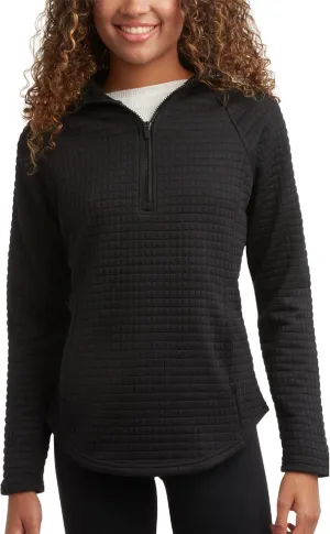 Spyder Women's Quarter Zip Active Sweatshirt - UPF 30  Grid Fleece Long Sleeve Athletic Mock Neck Pullover Top (Sizes: S-XL)