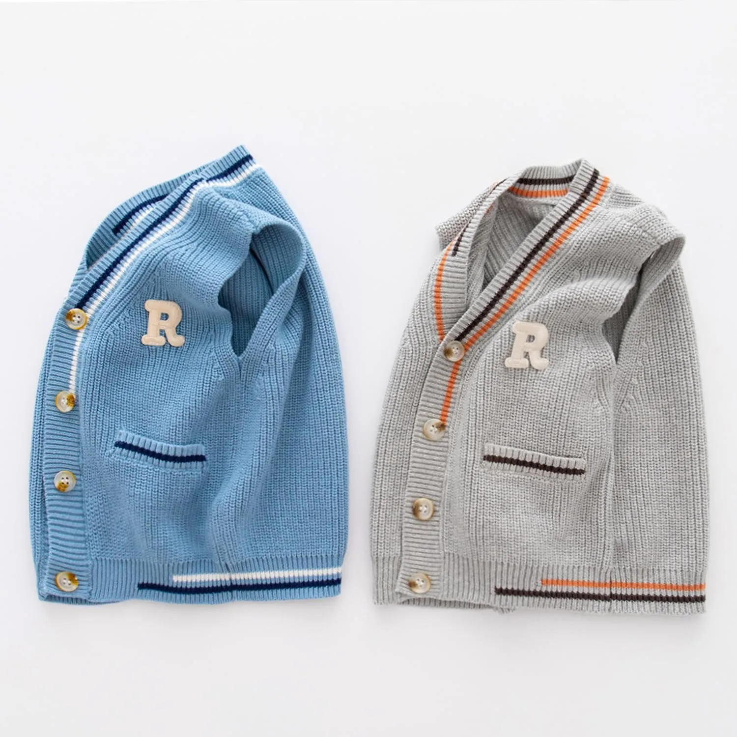 Toddler's Baby Knit Vest for Baby Boys Girls, Rustic Pastoral Style Toddler Sleeveless Sweater Warm Tops
