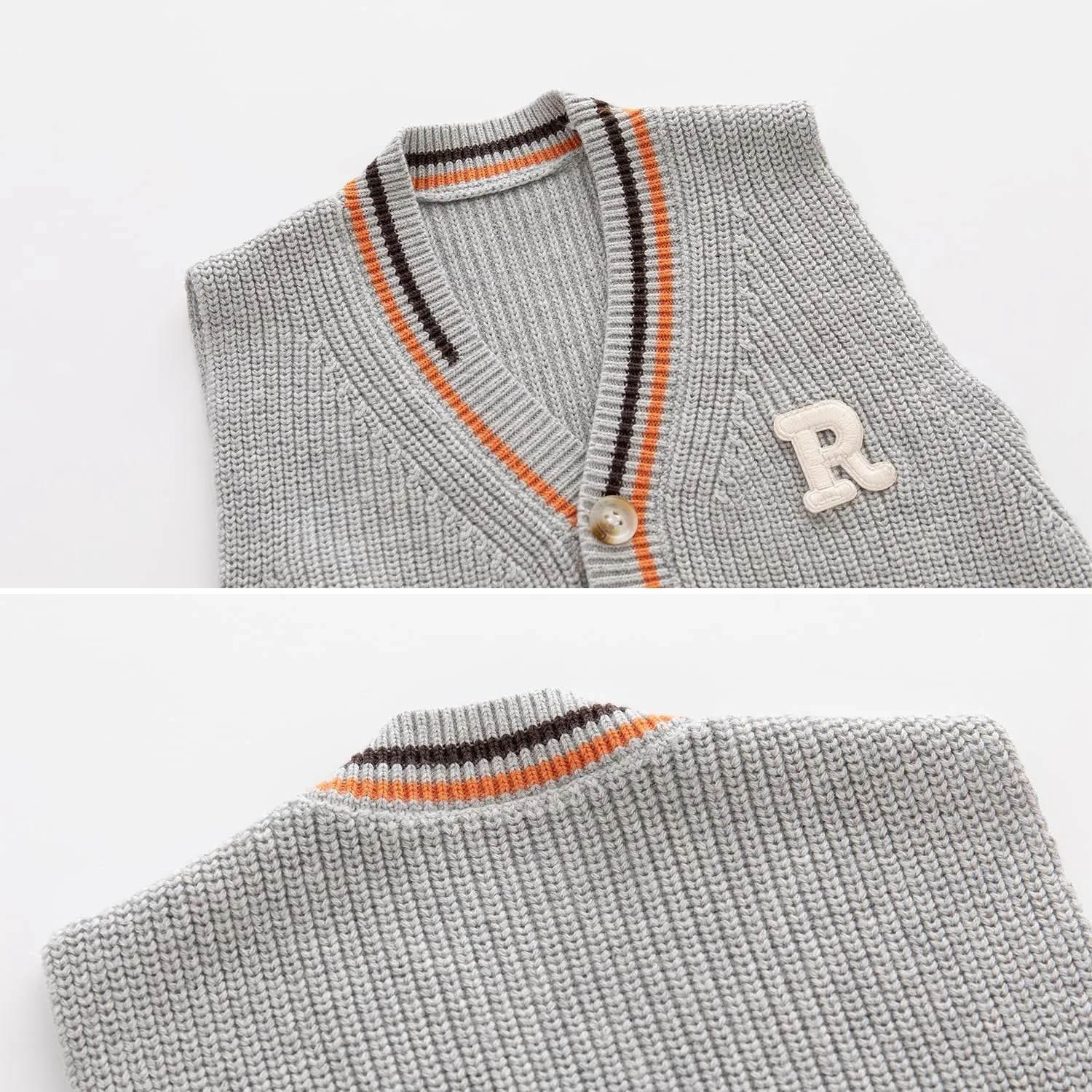 Toddler's Baby Knit Vest for Baby Boys Girls, Rustic Pastoral Style Toddler Sleeveless Sweater Warm Tops