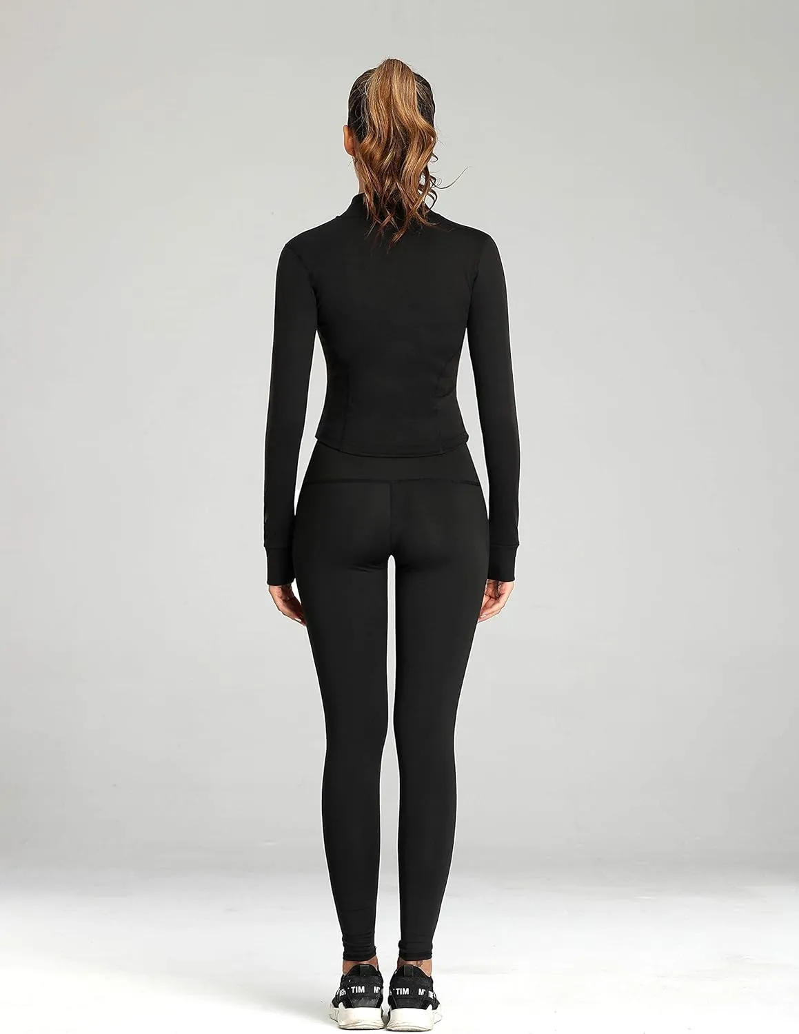UANEO Workout Tops for Women Cropped Workout Jackets for Women Yoga Athletic Jacket