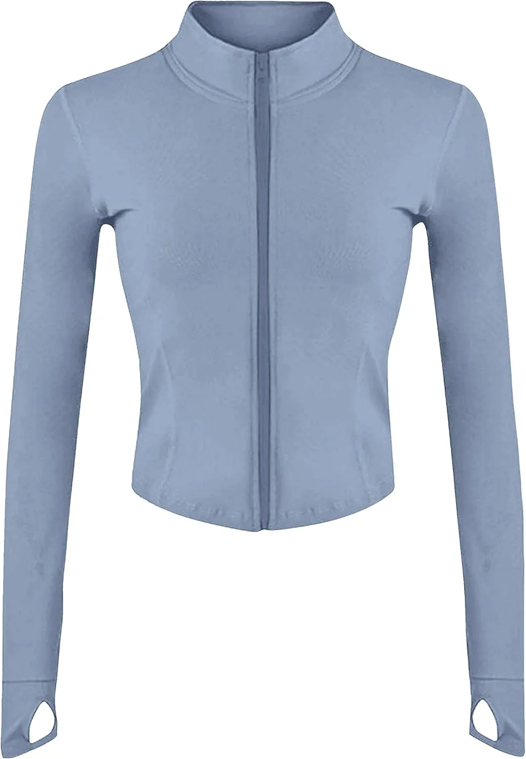 UANEO Workout Tops for Women Cropped Workout Jackets for Women Yoga Athletic Jacket