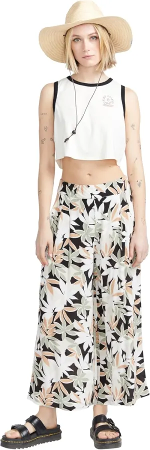Volcom Waverly Women Cropped Wide Leg Beach Pant