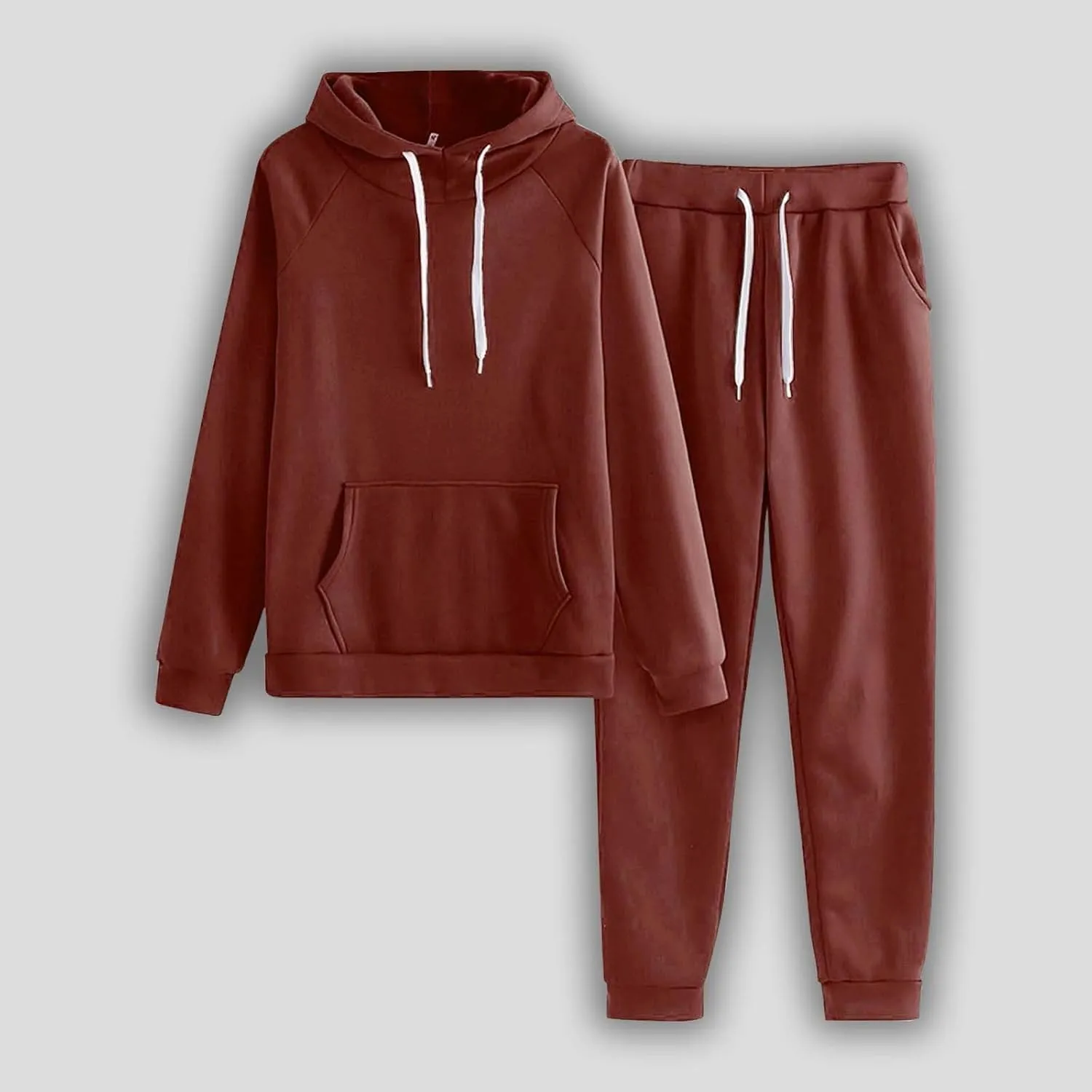 Women 2 Piece Outfits Long Sleeve Crewneck Althteic Fall Sweatshirt Wide Leg Sweatpant Sets