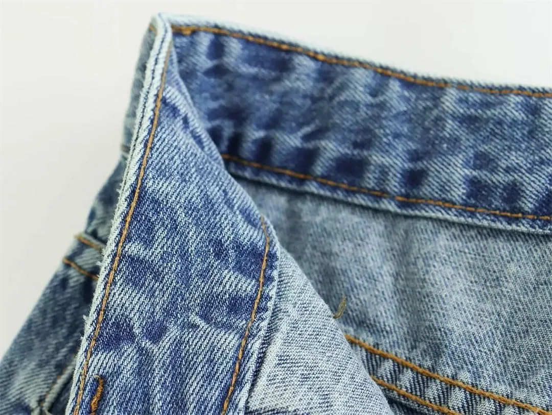 Women Denim Skirt High Waist Midi Skirts Jeans Long Skirt Holiday Skirts