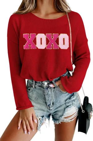 Women Merry Christmas Sweater Long Sleeve Xmas Knitted Top Funny Holiday Graphic Pullover Tops 2024 Trendy