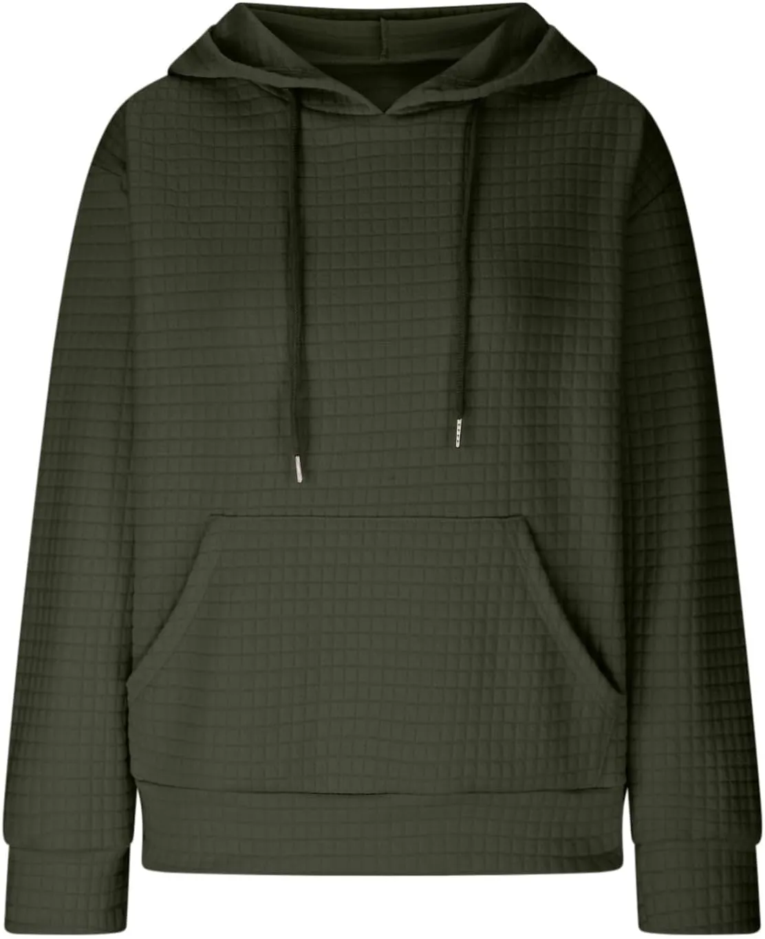 Womens Button Drawstring Y2k Hoodie Drop Shoulder Baggy Hooded Sweatshirt Lightweight Pullover Fall Clothes w/Pockets