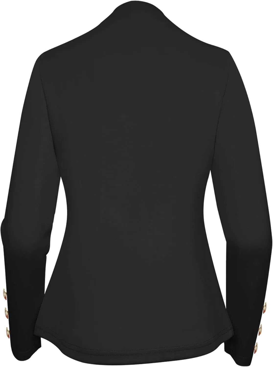 Women's Double Breasted Slim Fit Blazers Notch Lapel Work Office Suits Casual Open Front Blazer