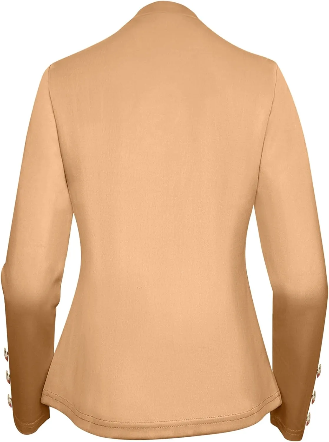 Women's Double Breasted Slim Fit Blazers Notch Lapel Work Office Suits Casual Open Front Blazer