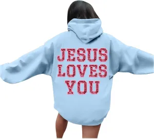 Women'S Fashion Hoodies & Sweatshirts Long Sleeve Drawstring Hoodies Print Oversized Fall Tops Heavy Sweatpants