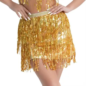 Women's Fringe Skirt Sequin Sparkly Comfort Skirt High Waisted Party Y2K Layered Nightwear Outfits 2025 New