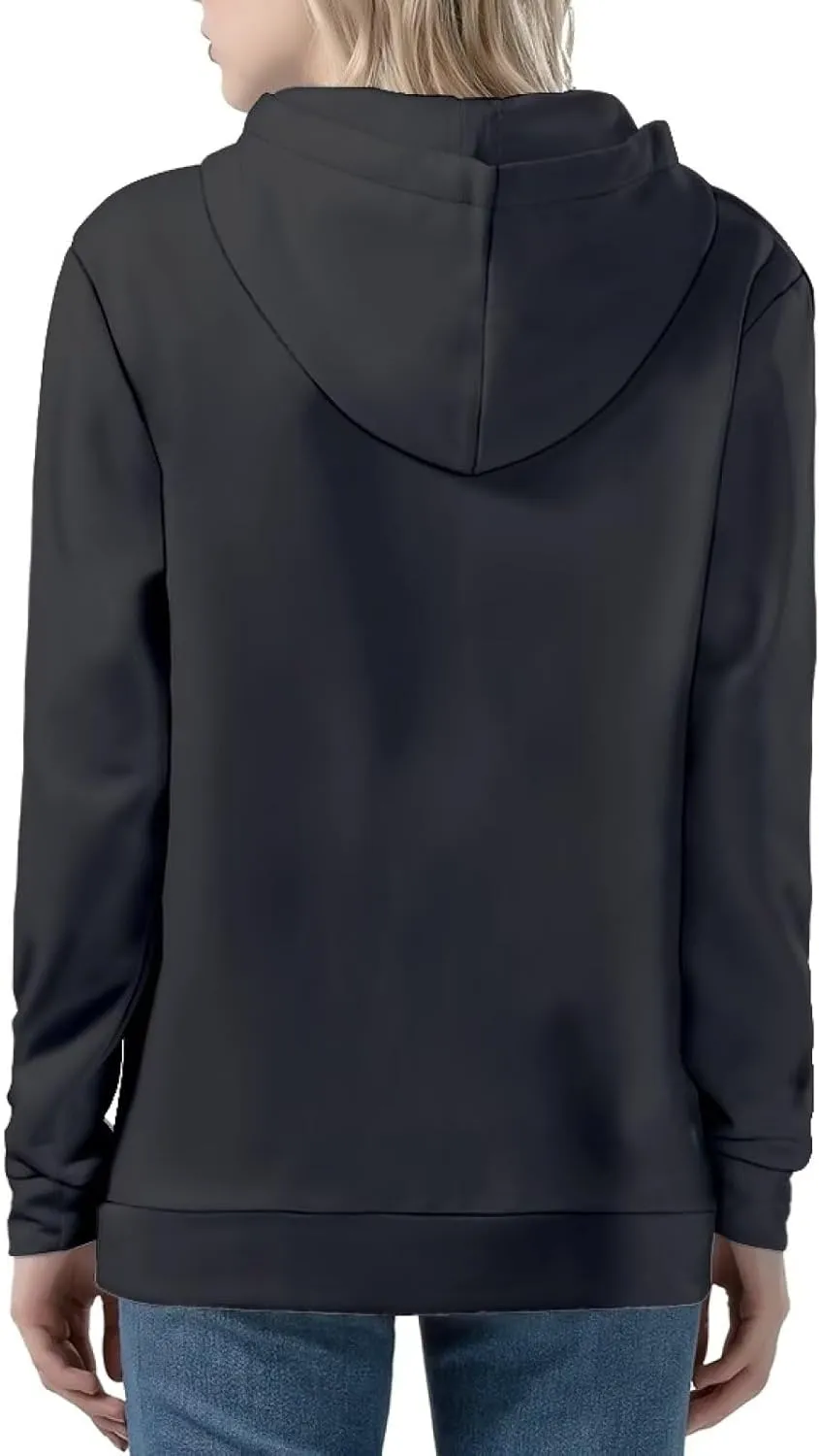 Women's Full Zip Up Hoodie Long Sleeve Oversized Sweatshirts Casual Lightweight Fleece Jackets with Pockets