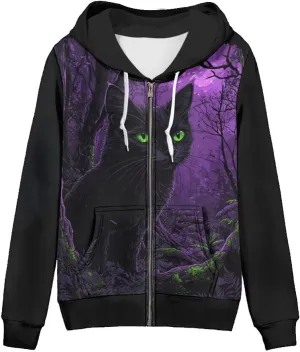 Women's Full Zip Up Hoodie Long Sleeve Oversized Sweatshirts Casual Lightweight Fleece Jackets with Pockets