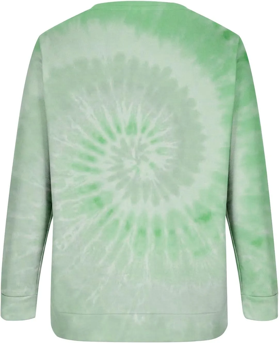 Womens Long Sleeve Crewneck Sweatshirt Trendy 2024 Tie Dye Print Regular Fit Pullover Tops Fall Fashion Sweatshirts