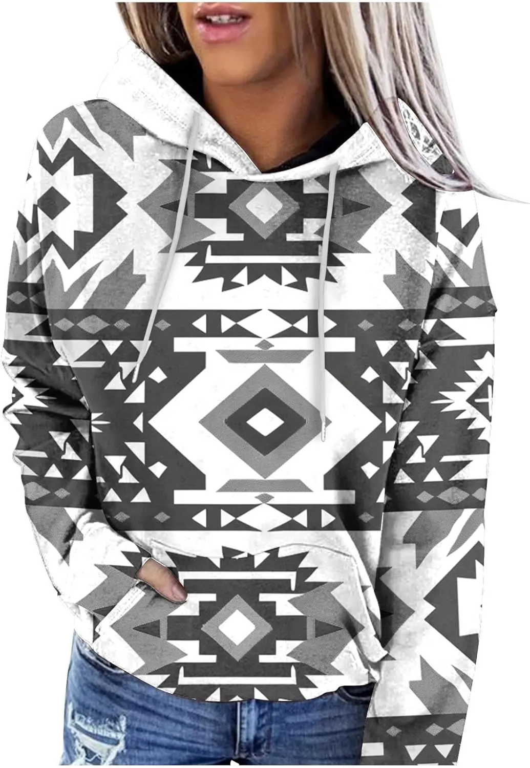 Women's Oversized Crewneck Sweatshirts Extra Breathability Modern Classical Fit Comfort Hoodie Women Love Pocket Tops