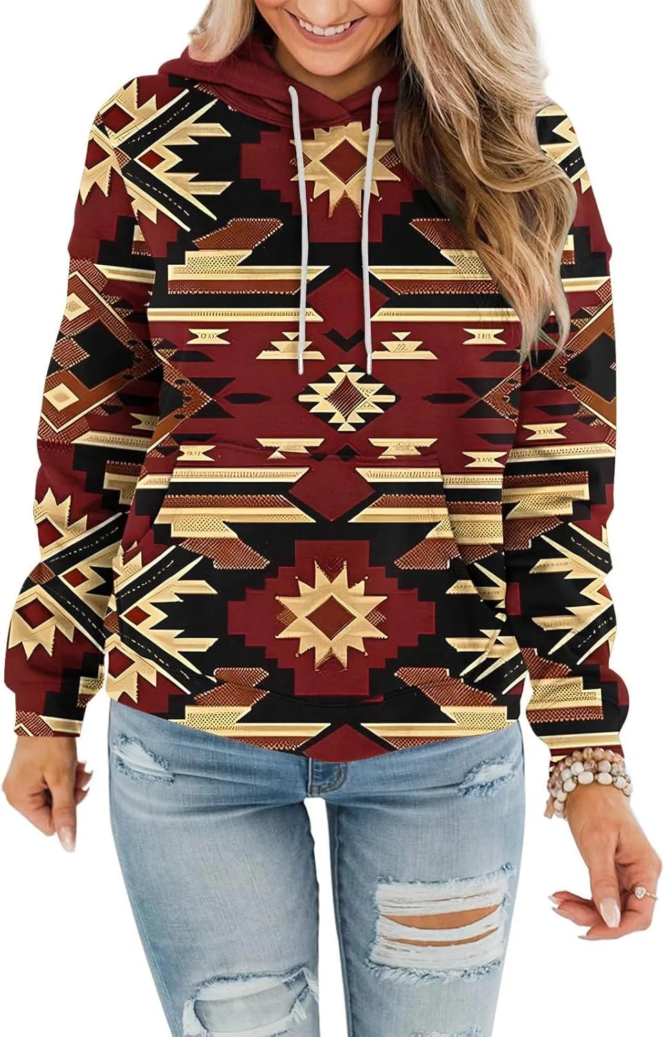 Women's Oversized Crewneck Sweatshirts Extra Breathability Modern Classical Fit Comfort Hoodie Women Love Pocket Tops