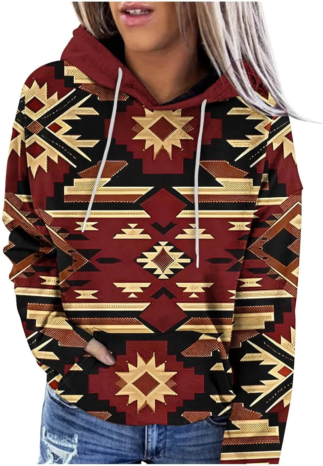Women's Oversized Crewneck Sweatshirts Extra Breathability Modern Classical Fit Comfort Hoodie Women Love Pocket Tops