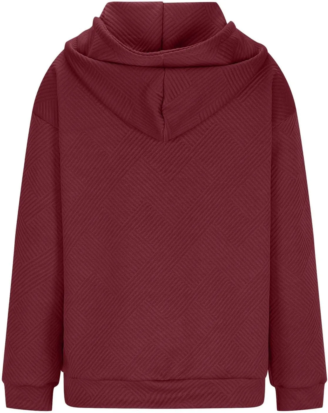 Womens Oversized Hoodie Jacket Fall Fashion 2024 Zip Up Long Sleeve Textured Hooded Sweatshirt Lightweight Jackets