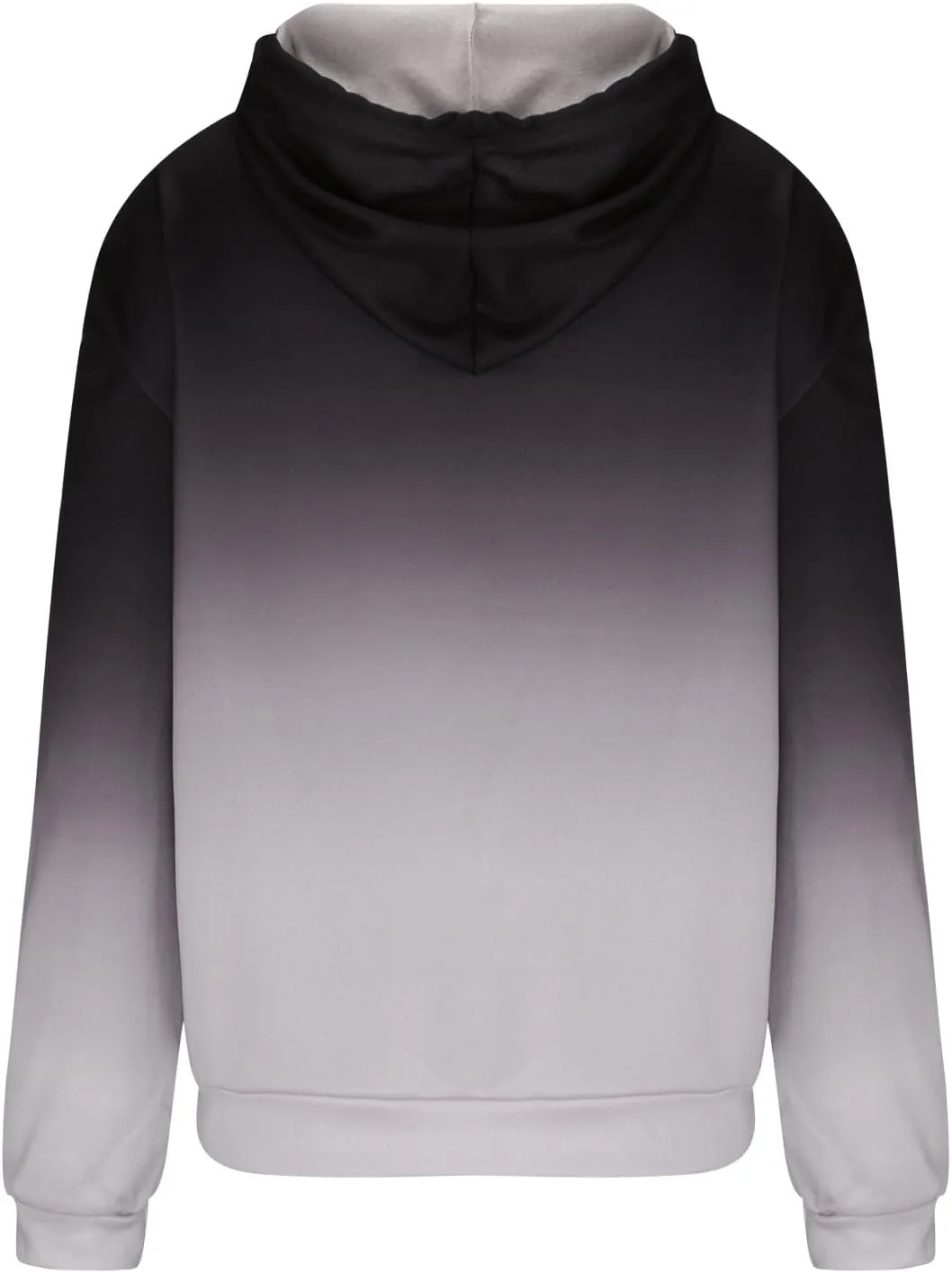 Womens Plus Size Hoodie Sweatshirt 2024 Fall Fashion Gradient Color Hooded Sweatshirt Loose Long Sleeve Pullover Tops