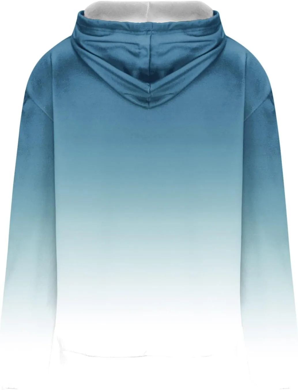 Womens Plus Size Hoodie Sweatshirt 2024 Fall Fashion Gradient Color Hooded Sweatshirt Loose Long Sleeve Pullover Tops