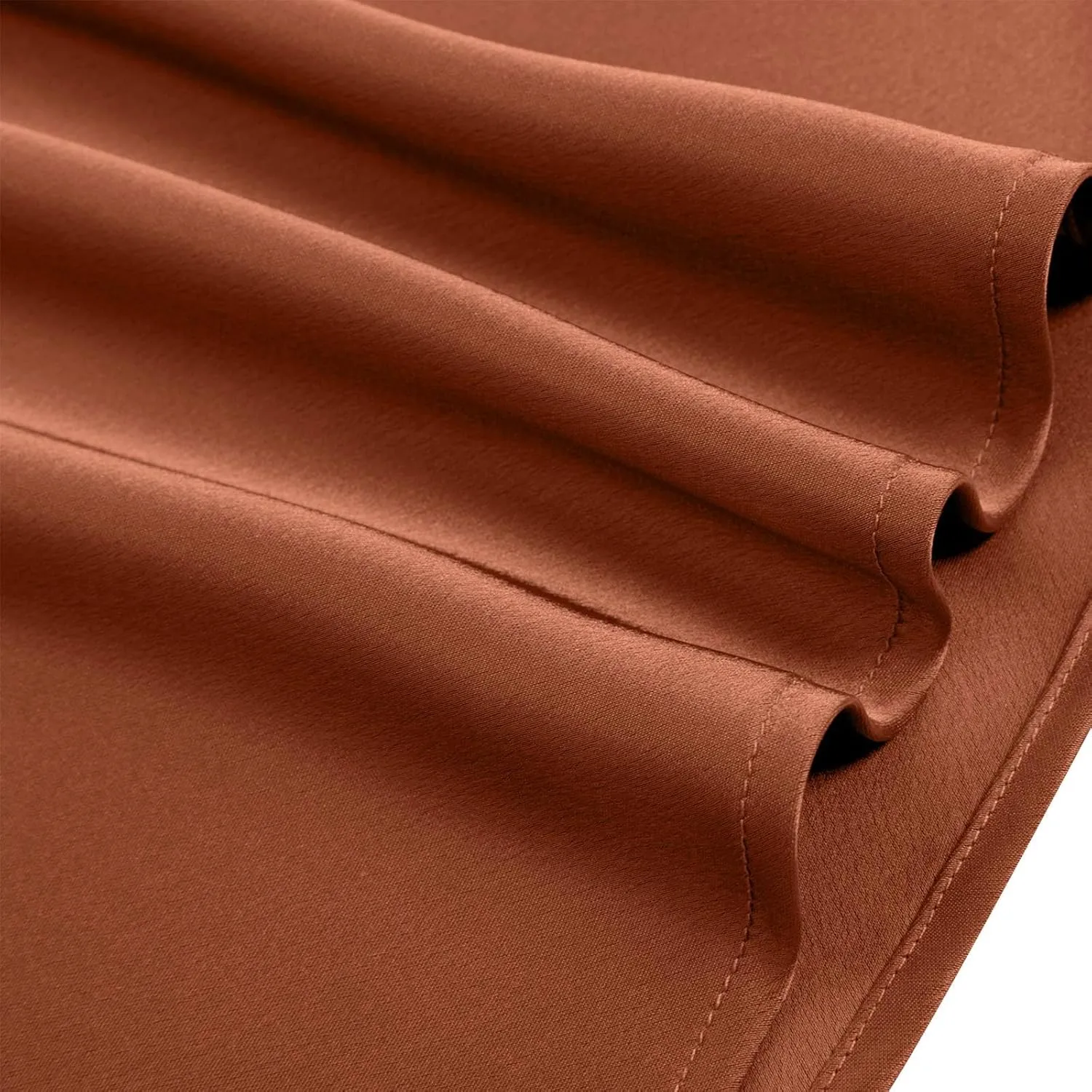 Womens Satin Silk High Waisted Solid Color Slit Midi Skirt Elastic Waist Glossy Office Work Skirt