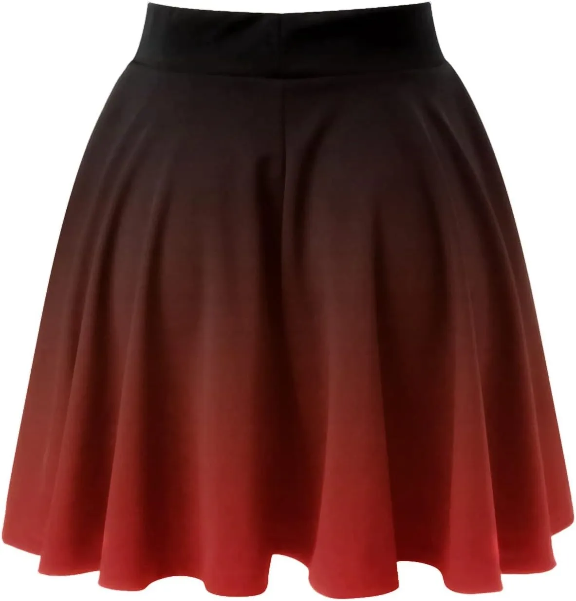 Women's Summer Cute High Waist Skirt Women's A Line Midi Skirts Ruffles Solid Skirts Vintage Irregular Cute