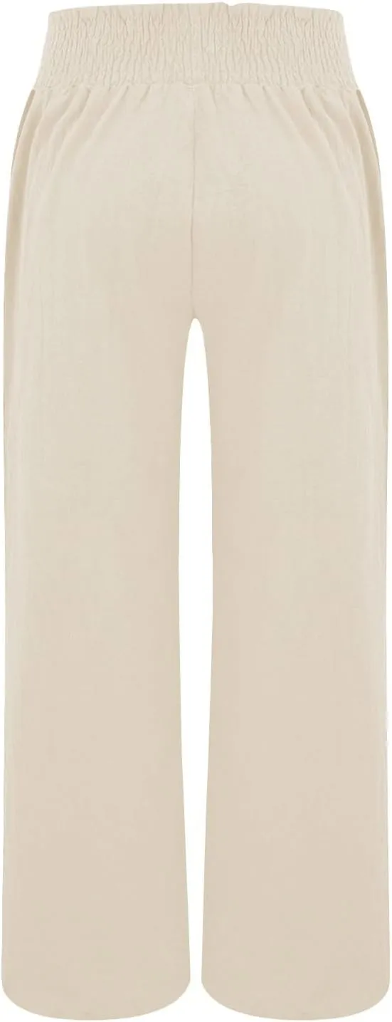 Womens Tall Dress Pants Wide Leg High Waist Summer Casual Boho Trousers Travel Vacation Long Work