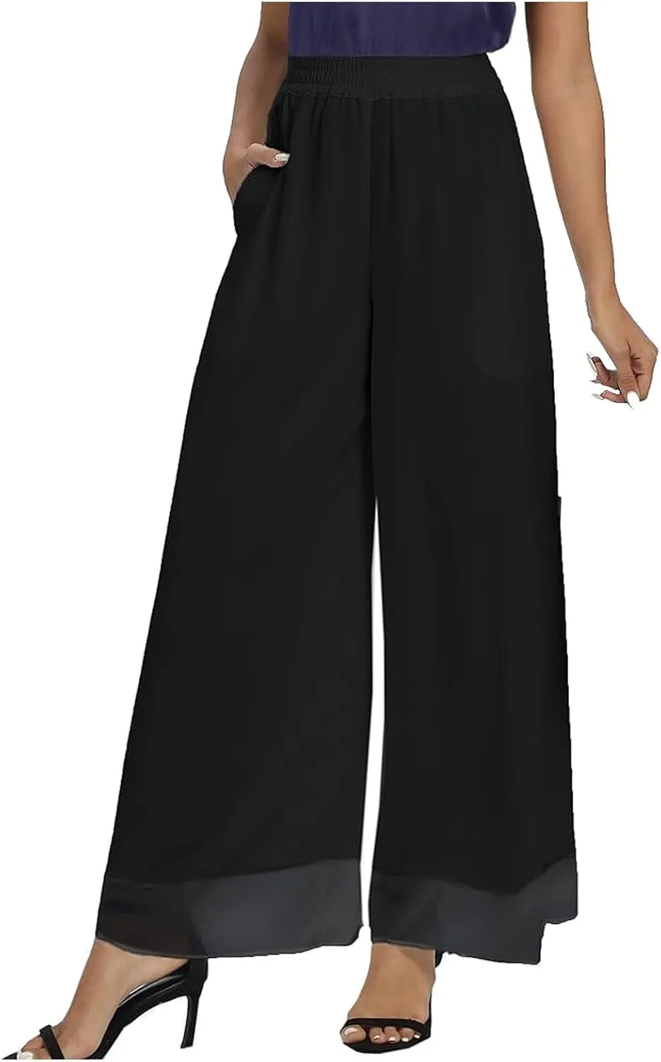 Womens Wide Leg Sweatpants Winter Corduroy Outfits Pants with Pockets Flare Leggings High Waisted