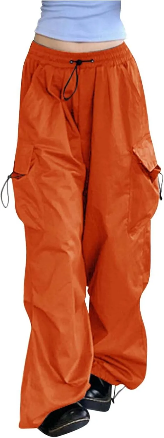 Womens Wide Leg Sweatpants Winter Corduroy Outfits Pants with Pockets Flare Leggings High Waisted