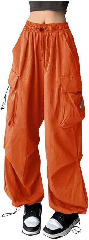 Womens Wide Leg Sweatpants Winter Corduroy Outfits Pants with Pockets Flare Leggings High Waisted