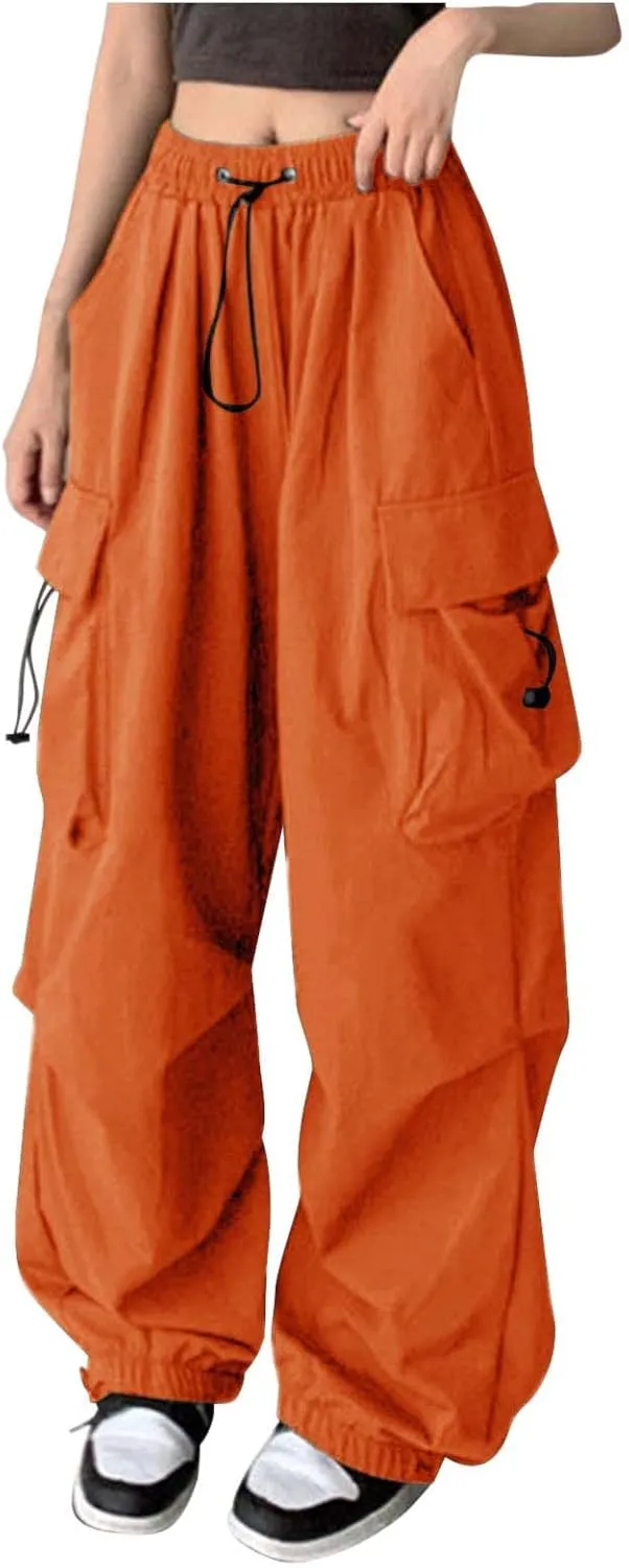 Womens Wide Leg Sweatpants Winter Corduroy Outfits Pants with Pockets Flare Leggings High Waisted