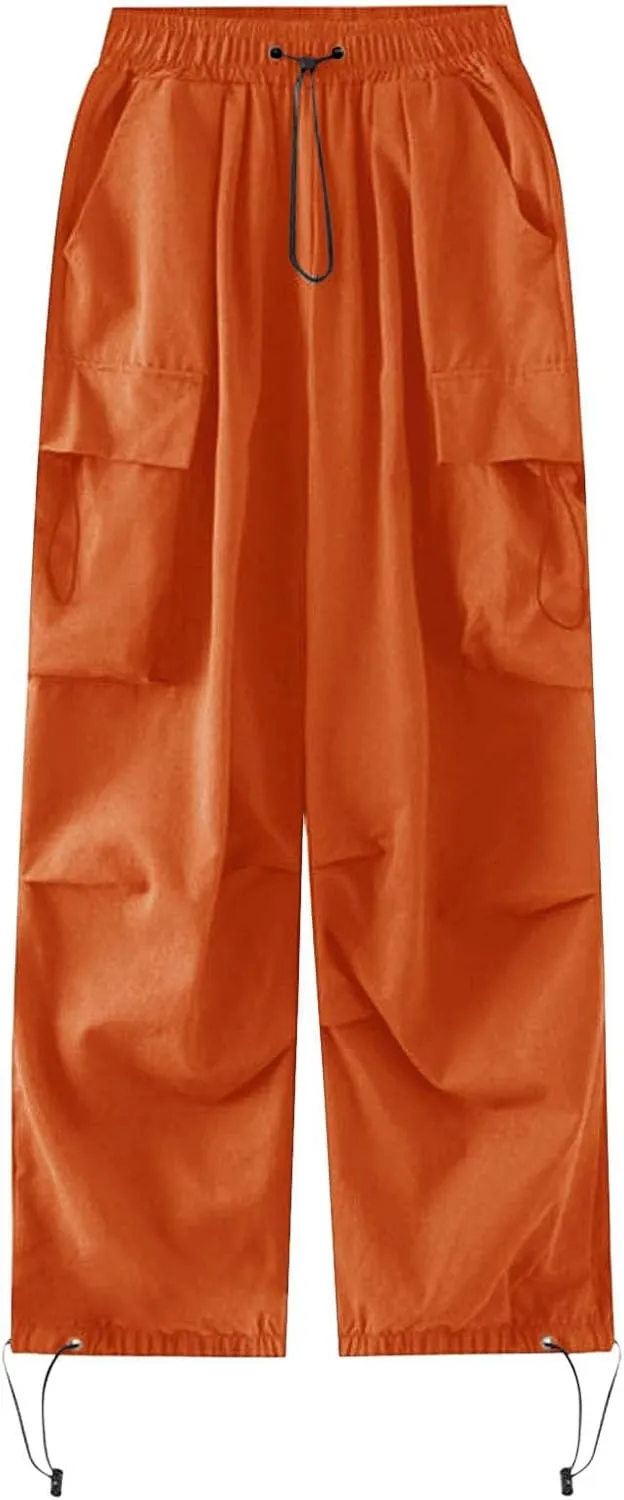 Womens Wide Leg Sweatpants Winter Corduroy Outfits Pants with Pockets Flare Leggings High Waisted