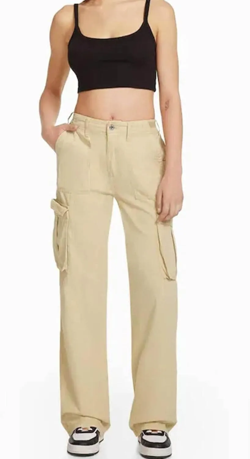 Womens Wide Leg Sweatpants Winter Streetwear Outfits Thermal with Pockets Elastic Waist Fleece Lined