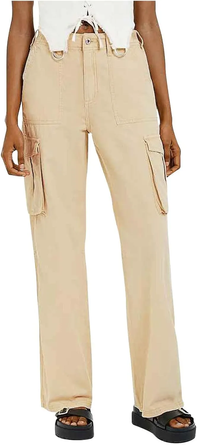 Womens Wide Leg Sweatpants Winter Streetwear Outfits Thermal with Pockets Elastic Waist Fleece Lined