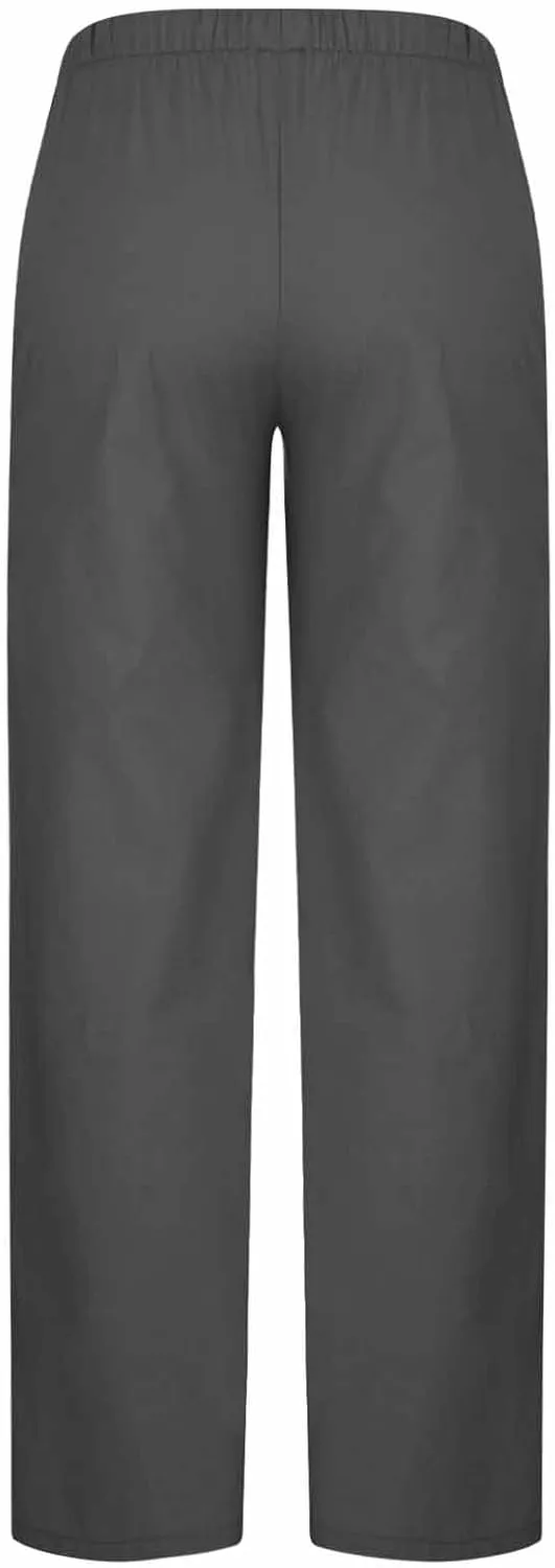 Womens Wide Leg Yoga Pants Linen Elastic High Waist Drawstring Lounge Trousers Summer Boho Flowy Slacks