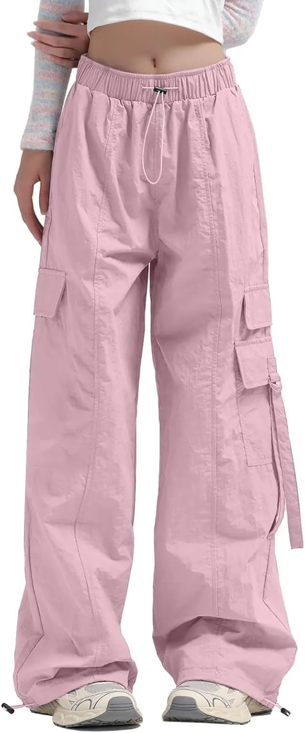 Women's Winter Warm Fleece Joggers Pants Winter Funky Yoga Pants with Pockets Fleece Lined Wide Leg