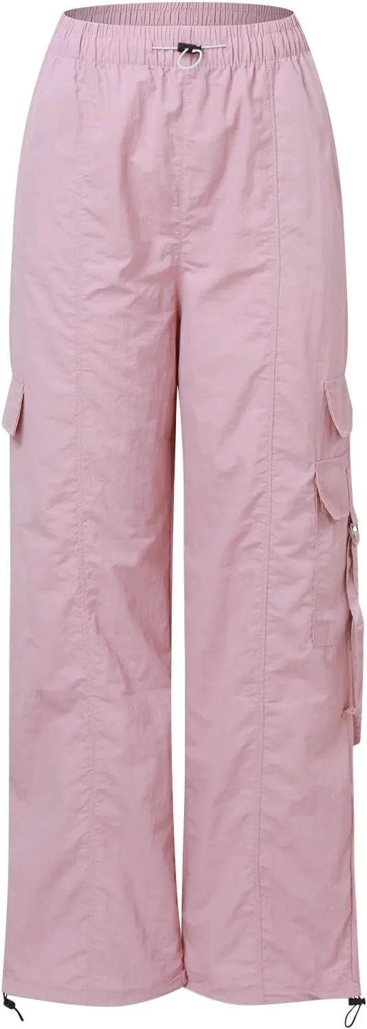 Women's Winter Warm Fleece Joggers Pants Winter Funky Yoga Pants with Pockets Fleece Lined Wide Leg