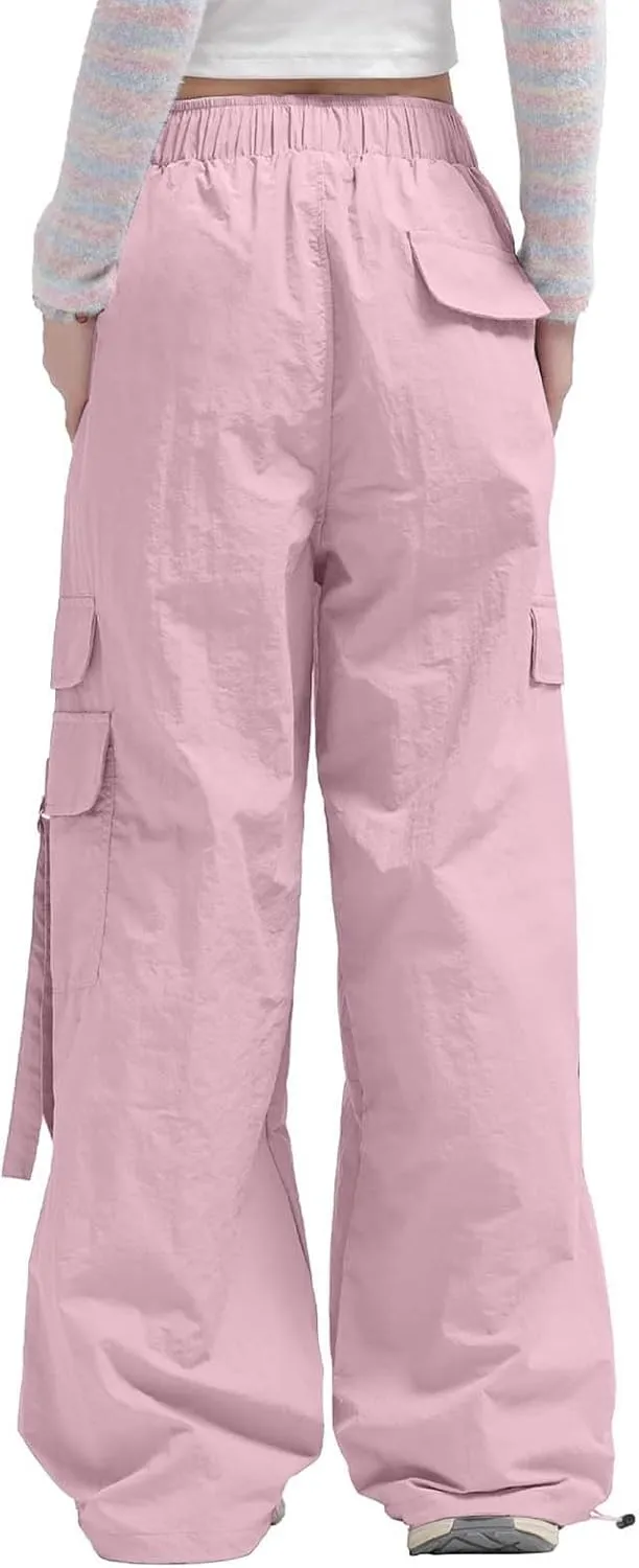 Women's Winter Warm Fleece Joggers Pants Winter Funky Yoga Pants with Pockets Fleece Lined Wide Leg