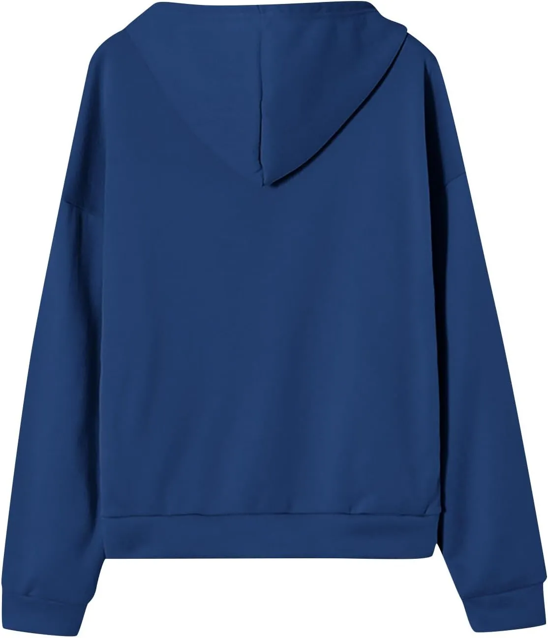 Womens Zip Up Hoodies Long Sleeve Pockets Oversized Sweatshirts Solid Y2k Hoodie Jacket Fall Fashion Clothes 2024