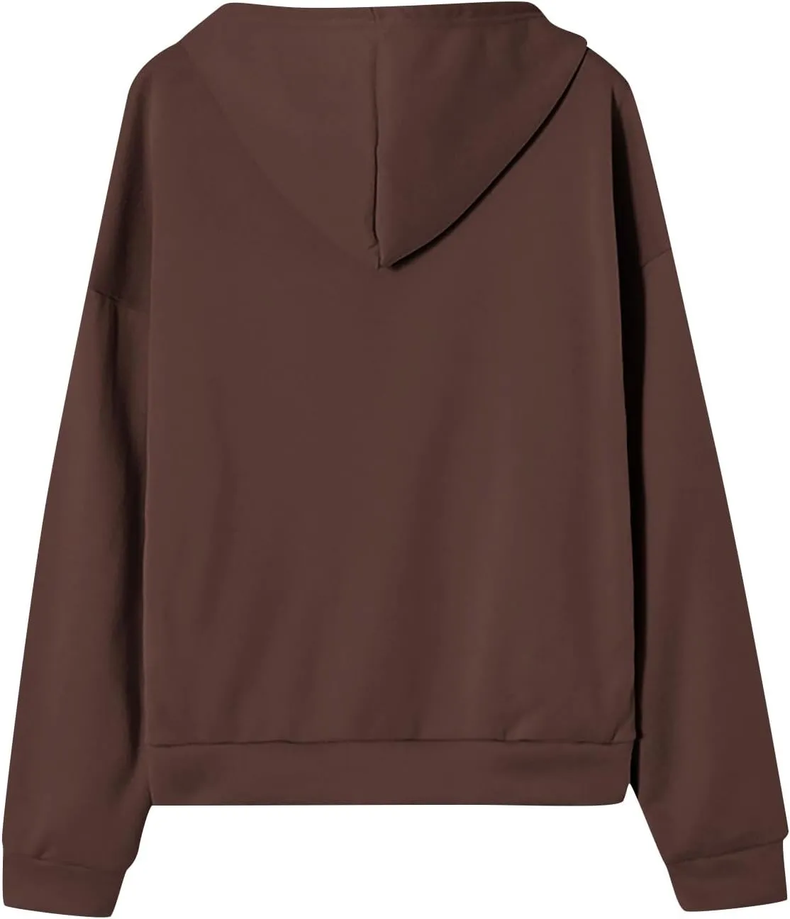 Womens Zip Up Hoodies Long Sleeve Pockets Oversized Sweatshirts Solid Y2k Hoodie Jacket Fall Fashion Clothes 2024