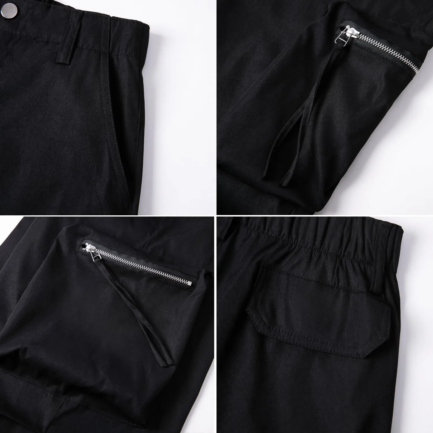 WZIKAI Womens Parachute Cargo Pants Y2K Baggy Cargo Pants Wide Leg Casual Joggers with Pockets